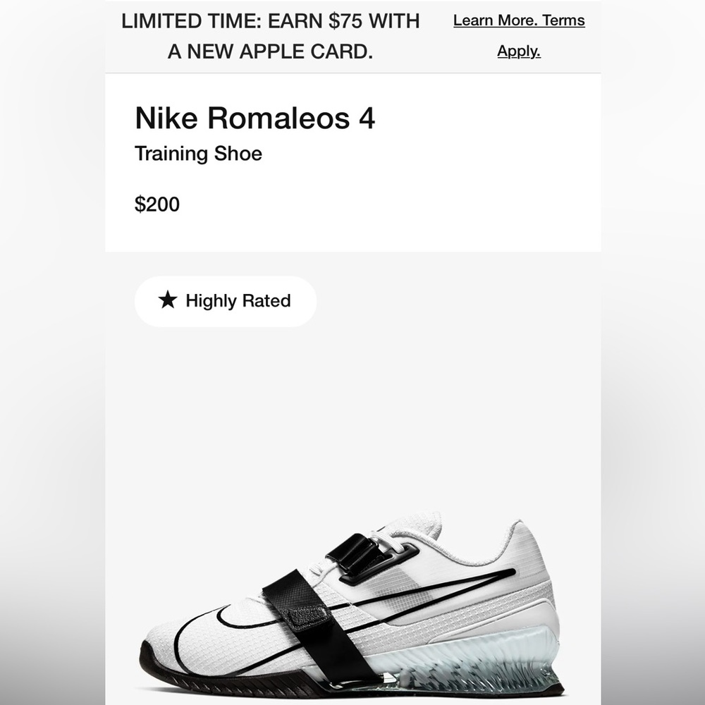 BRAND NEW never worn women size 8.5 Nike Romaleos 4
